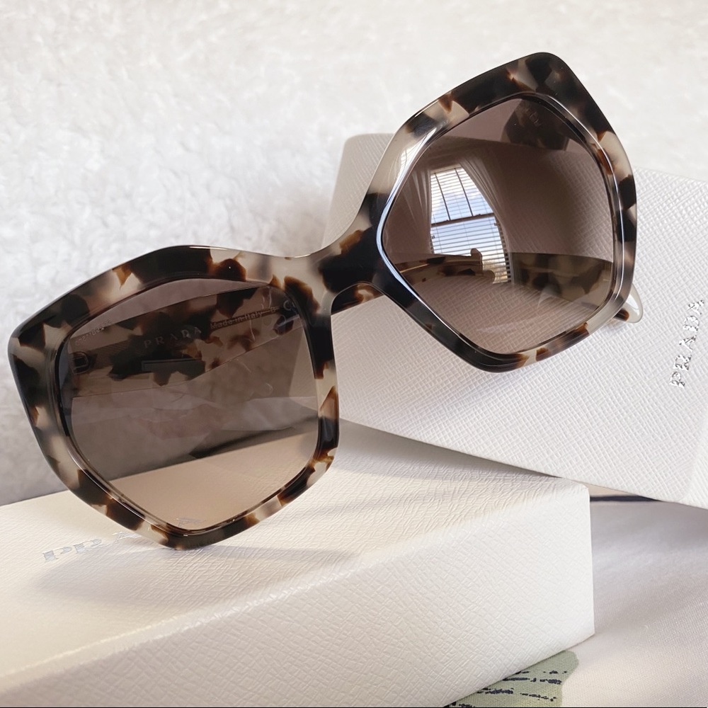 Prada Oversized Geometric Eyeglasses